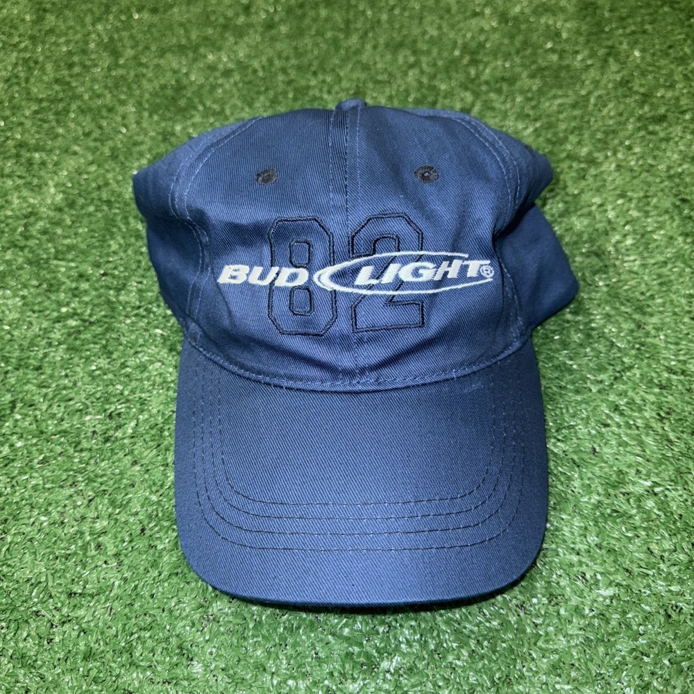 Bud Light 82 Anheuser-Busch Adjustable Hat Cap Beer Baseball Dad‎ Men Women Blue